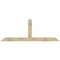 Ekena Millwork Portland Rough Sawn Timber Gable Bracket, Douglas Fir, 96"W x 36"H x 2"D x 6"F, 9/12 Pitch GBW096X36X0206POR00RDF - alternate 1